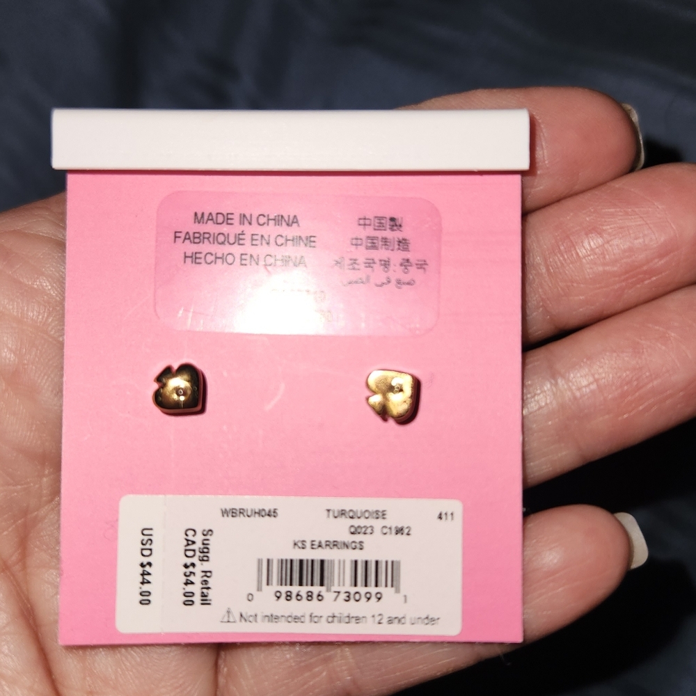 Kate Spade Blue Stud Earrings - Picture 2 of 2